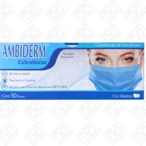 Cubrebocas AZULES Ambiderm