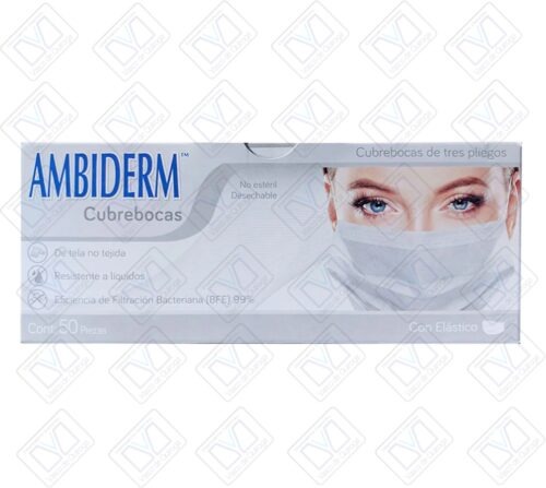 Cubrebocas BLANCOS Ambiderm