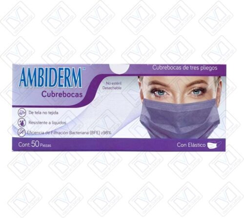 Cubrebocas VIOLETA Ambiderm