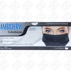 Cubrebocas NEGROS Ambiderm