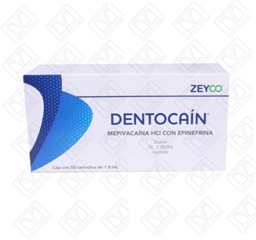 DENTOCAÍN MEPIVACAÍNA HCI 2% / EPINEFRINA 1:100,000 Zeyco