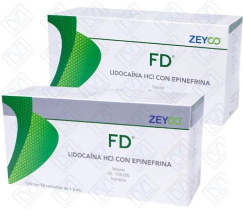 FD LIDOCAÍNA HCI 2% C/EPINEFRINA 1:100,000 Zeyco - Imagen 2