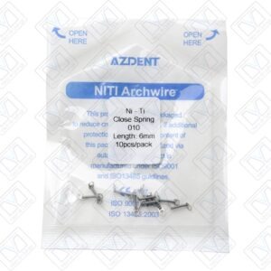 Resorte Cerrado 0,010 6mm Azdent Paq/10