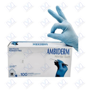 Guantes de Nitrilo Ambiderm Azul Royal